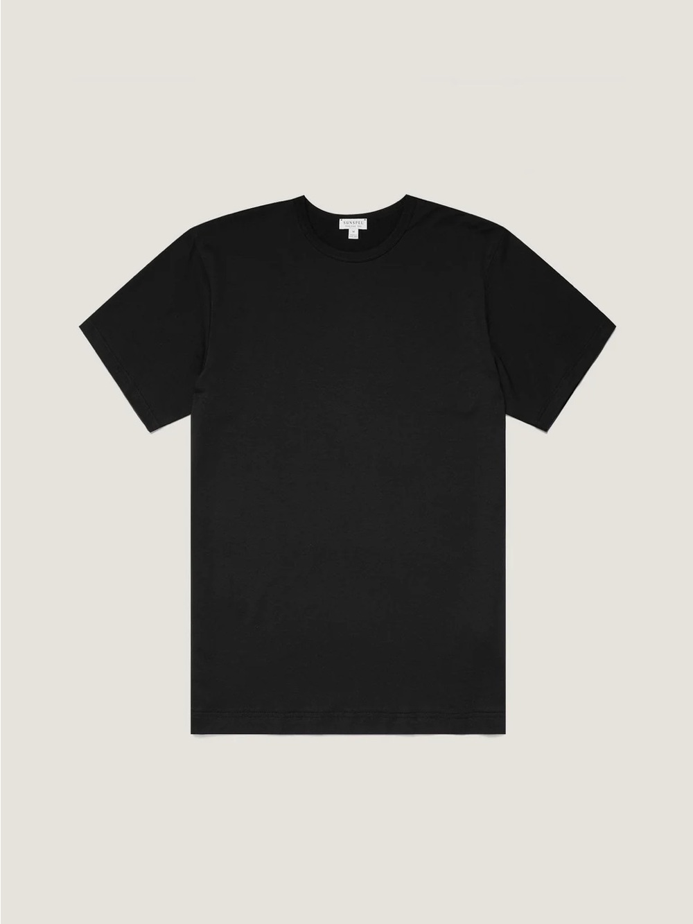 Sunspel Classic T-Shirt Black Short Sleeve Slim Fit Size XL